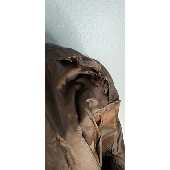 Lord & Taylor Women's Brown Leather Jacket Size 6 - Picture 8 of 8